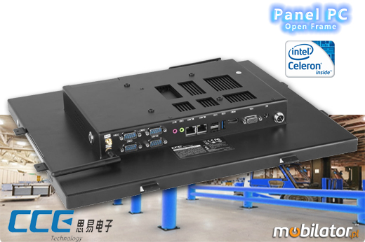 Komputer panelowy (Open Frame) CCETouch CT19-OPCR Komputer panelowy Panel PC Open Frame Przemysowy komputer panelowy Ekran rezystancyjny 5 wire resistive wywietlacz 19 cali mobilator.pl New Portable Devices Windows Intel Celeron Open Frame Touch Screen PC CCETouch CT19-OPCR do zabudowy kiosk internetowy bankomat