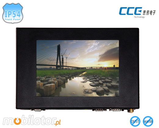 Industial Touch PC CCETouch CT08-PC Komputer panelowy Panel PC Norma odpornoci IP54 Przemysowy komputer panelowy Ekran rezystancyjny 5 wire resistive wywietlacz 8 cali mobilator.pl New Portable Devices Windows RS-232 COM 