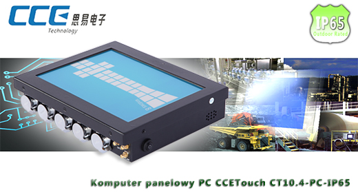 Industial Touch PCC CETouch CT10.4-PC-IP65 Komputer panelowy Panel PC Norma odpornoci IP65 Przemysowy komputer panelowy Ekran rezystancyjny 5 wire resistive wywietlacz 104 cali mobilator.pl New Portable Devices Windows