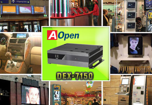 AOpen DEX7150 MiniPC Komputer przemysowy Procesor Intel i3 i5 i7 SSD mSATA3 16GB RAM