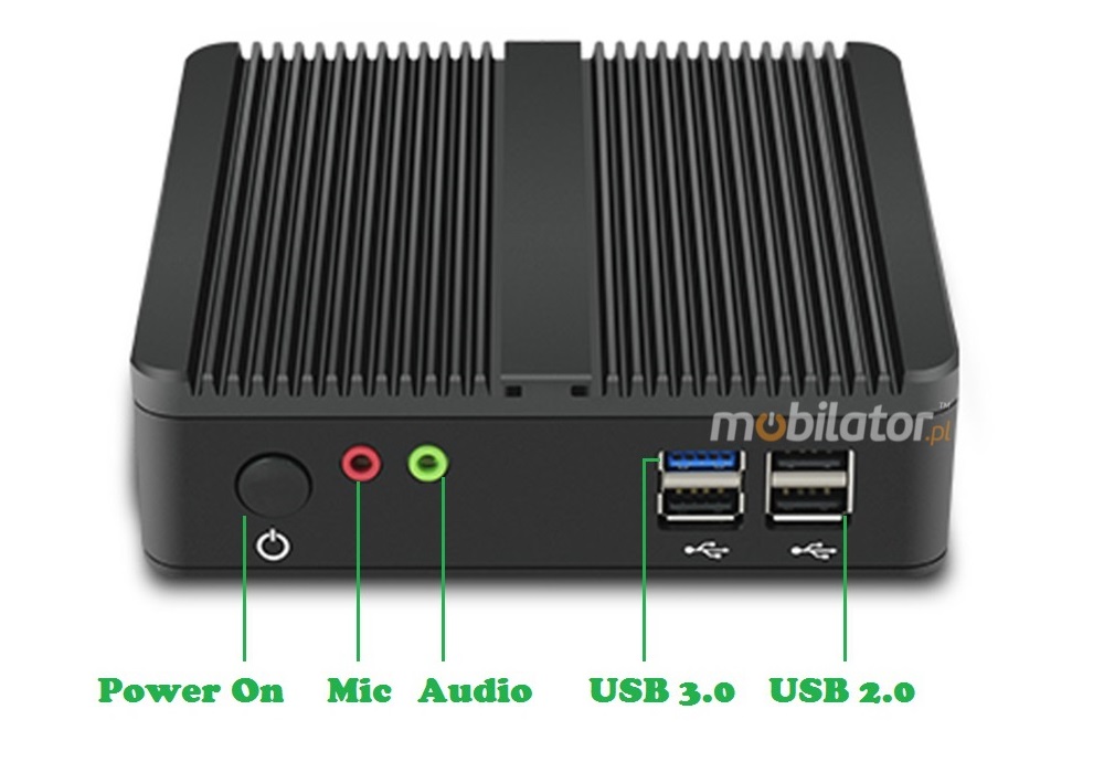 MiniPC yBOX-A30X Mini Komputer Złącza Mic Audio USB3.0 USB2.0 mobilator pl