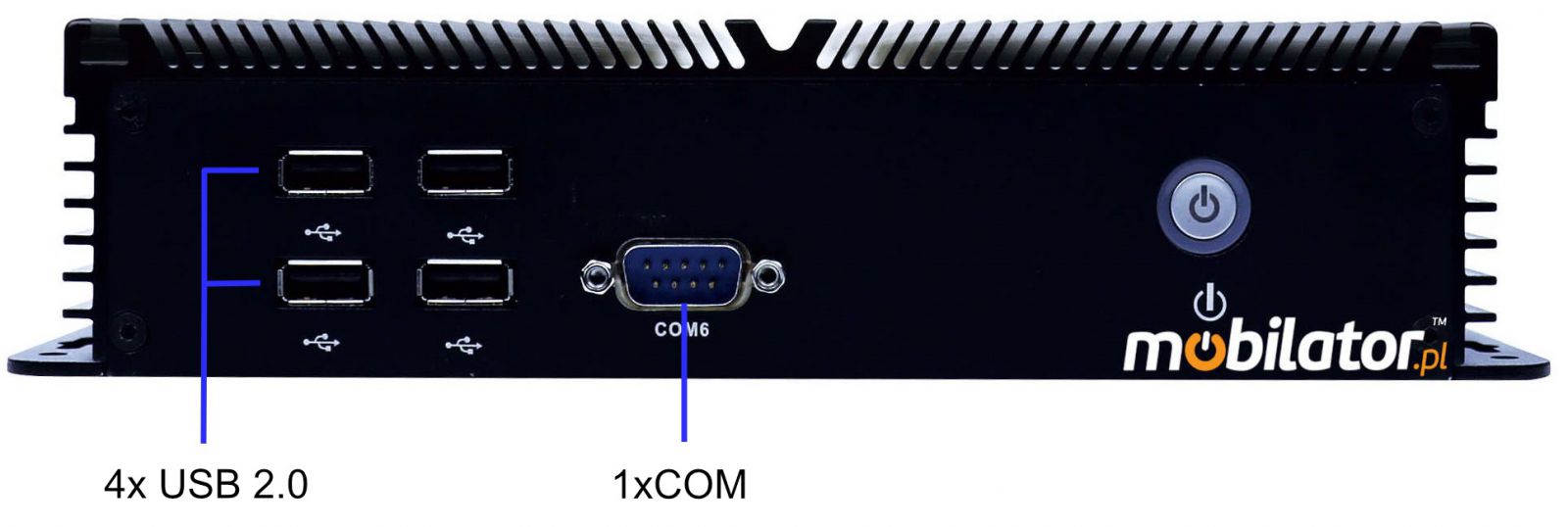 IBOX-205 Komputer przemysłowy  dla zastosowań magazynowych z modułem WiFi 3G 4G 6x COM