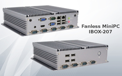 Przemysowy Komuter Fanless MiniPC IBOX-207