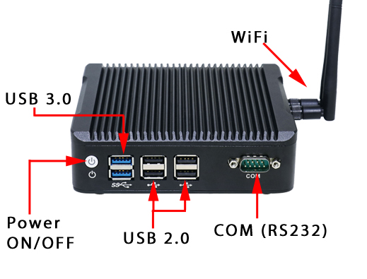 Przemysowy Komuter Fanless MiniPC Nuc IBOX-501 N5