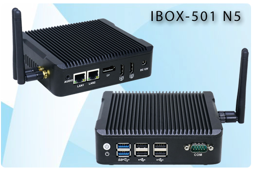 Przemysowy Komuter Fanless MiniPC Nuc IBOX-501 N5