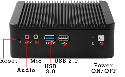 Przemysowy Komuter Fanless MiniPC Nuc IBOX-501 N1-B