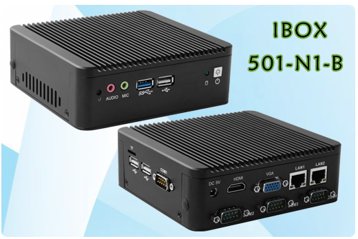Przemysowy Komuter Fanless MiniPC Nuc IBOX-501 N1-B
