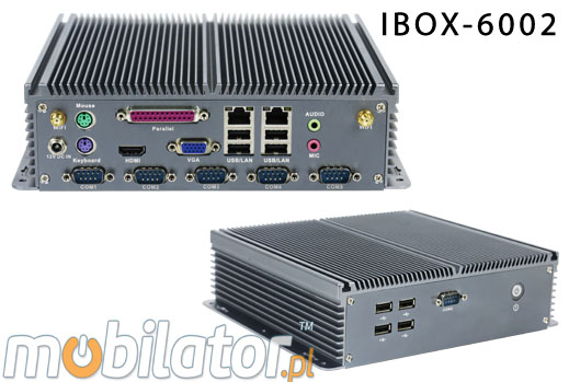 Wzmocniony mini Komputer Przemysowy Bezwentylatorowy MiniPC IBOX-6002 umpc mobilator intel celeron
