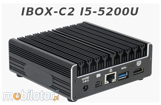 Przemysowy Komuter Fanless MiniPC Nuc IBOX-C2 I5-5200U