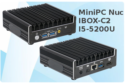Przemysowy Komuter Fanless MiniPC Nuc IBOX-C2 I5-5200