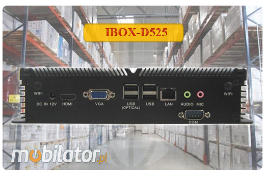 Przemysowy Fanless MiniPC IBOX-D525