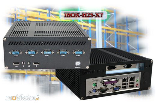 Przemysowy Fanless MiniPC IBOX-H25-X7