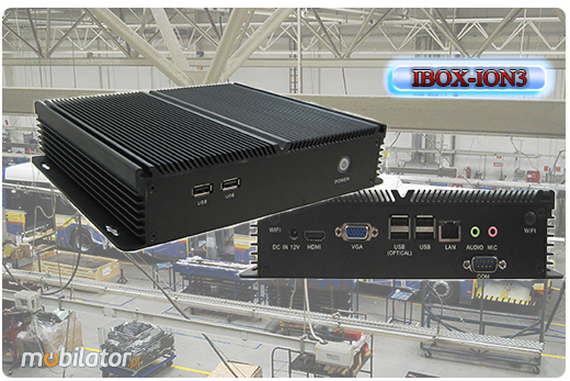Przemysowy Fanless MiniPC IBOX-ION3