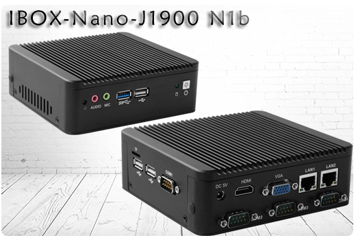 Komputer Przemysowy Fanless MiniPC IBOX-Nano-J1900 N1b