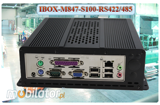 Przemysowy Fanless MiniPC IBOX-M847-S100-RS422/485
