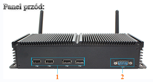 Przemysowy Fanless MiniPC IBOX-N2800