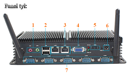 Przemysowy Fanless MiniPC IBOX-N2800A