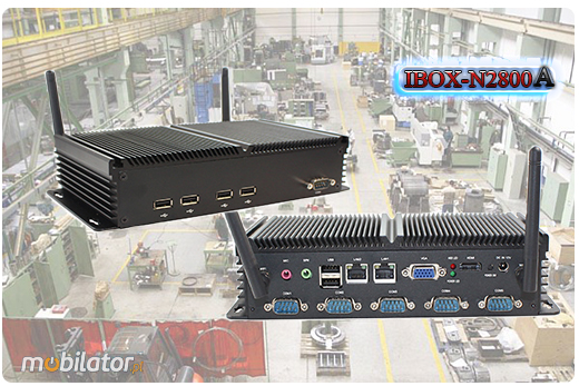 Przemysowy Fanless MiniPC IBOX-N2800A