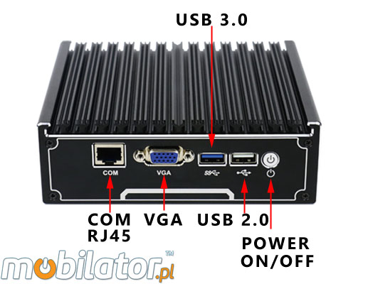Wzmocniony mini Komputer Przemysowy Fanless MiniPC IBOX-NM21 Barebone umpc mobilator intel celeron