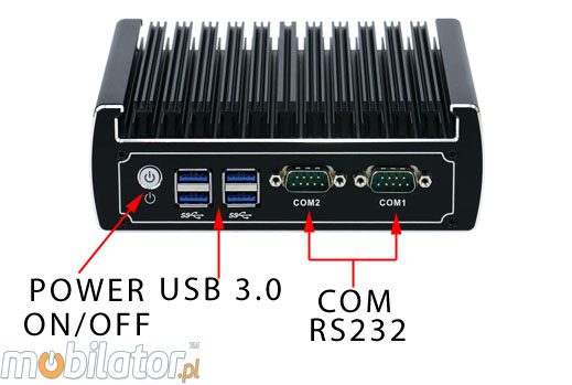 Wytrzymay mini Komputer Przemysowy Bezwentylatorowy MiniPC IBOX-NM31A Barebone umpc mobilator  intel core i3
