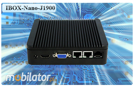 Przemysowy Komuter Fanless MiniPC Nuc IBOX-Nano- J1900