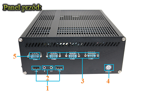Przemysowy Fanless MiniPC IBOX-i5M61-X8-RS422/485
