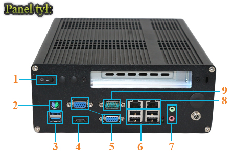 Przemysowy Fanless MiniPC IBOX-i7B75-X8
