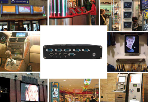 Przemysowy Fanless MiniPC IBOX-M100-X4-RS422/485