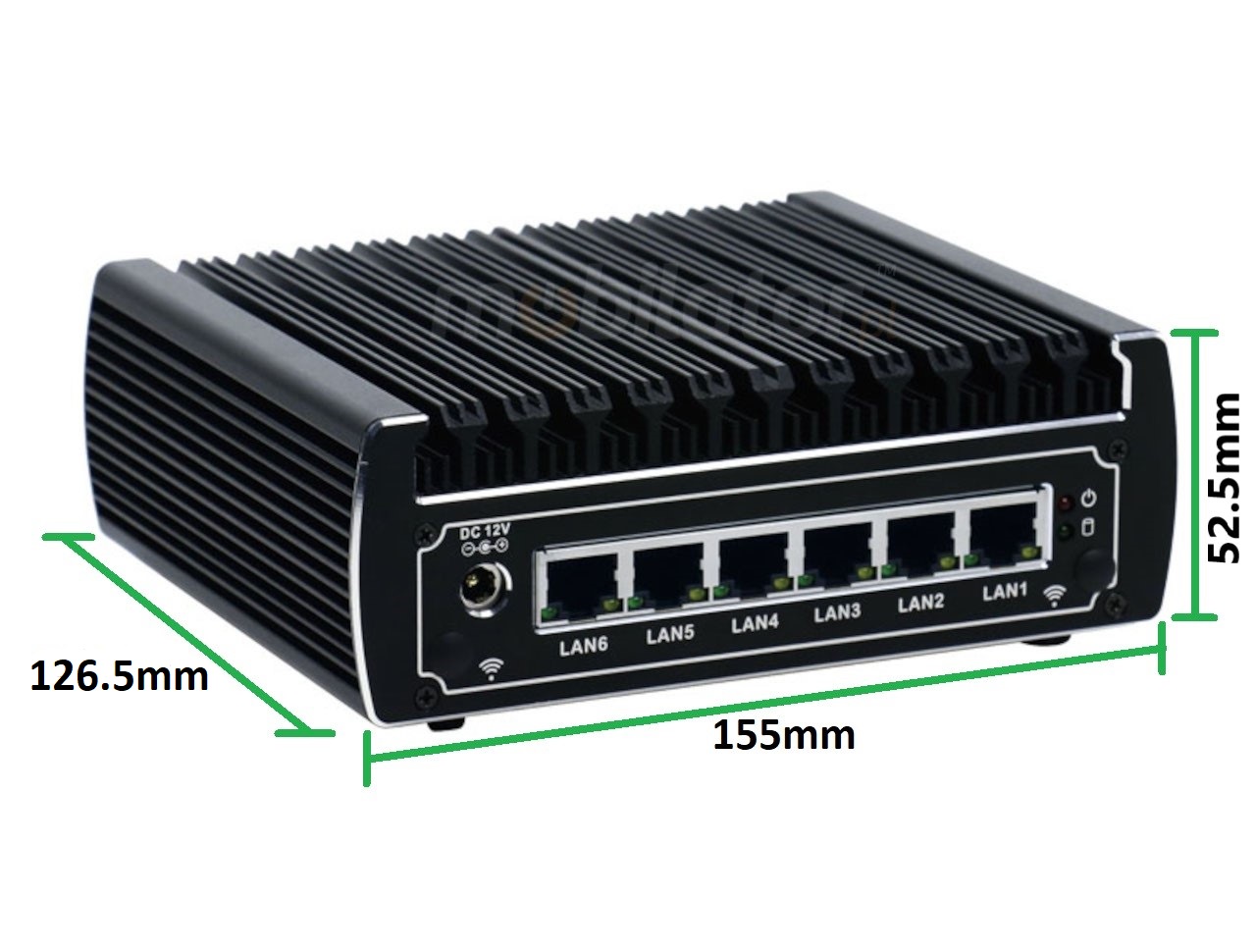   IBOX N133 v.10, wymiary SSD HDD DDR4 WIFI BLUETOOTH, przemysłowy, mały, szybki, niezawodny, fanless, industrial, small, LAN, INTEL i3