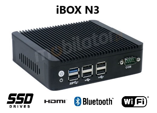  IBOX N3 przemysłowy mały szybki niezawodny SSD intel wifi bluetooth fanless industrial small 