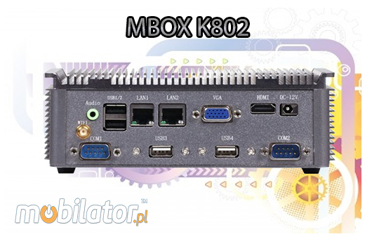MiniPC Przemysowy Fanless MBOX K802