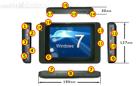 mobilator NPD new portable devices mobilator.pl mobipad MP 58W MP60W mp 60 w umpc mid tablet dimensions descriptions