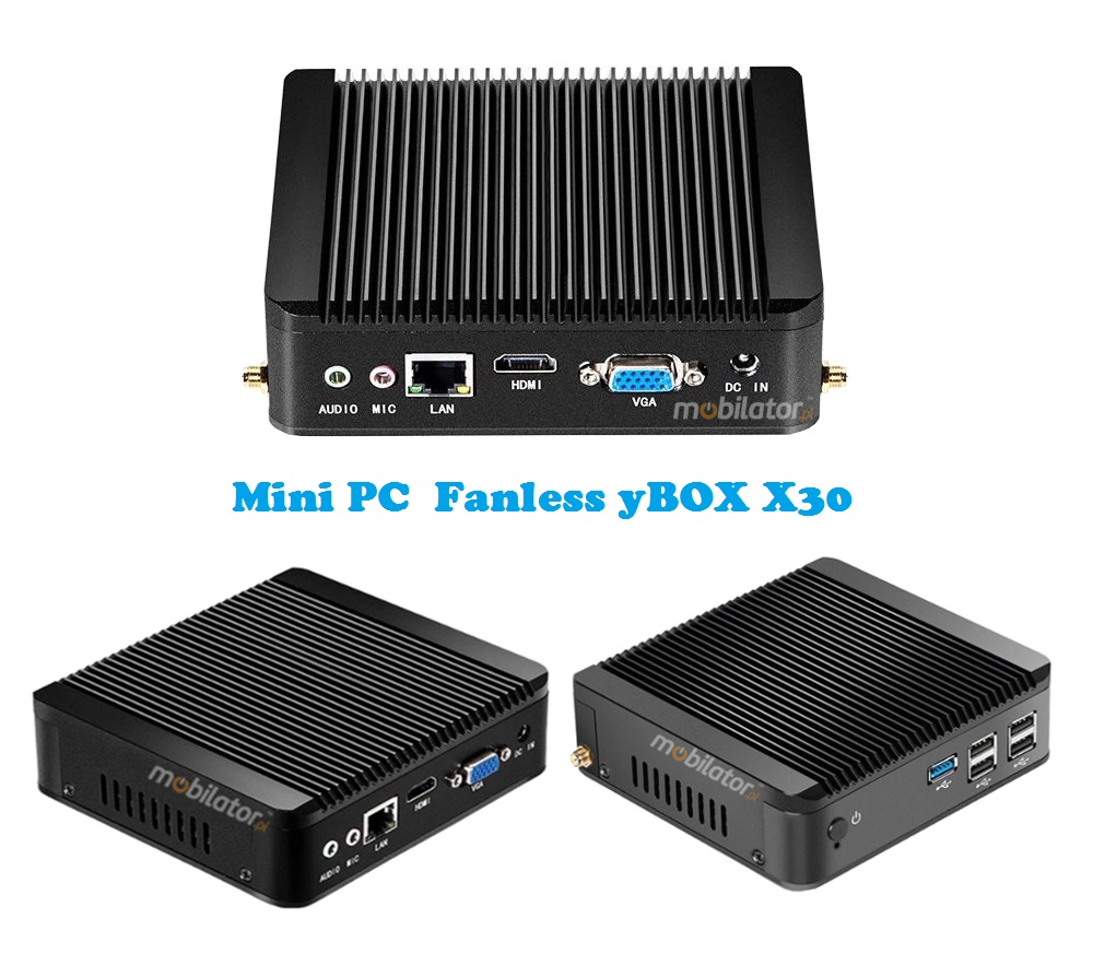 MiniPC yBOX-X30 Bezwentylatorowy Mały Komputer mobilator pl