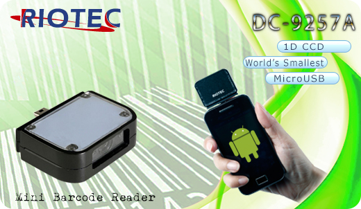 Mini czytnik 1D RIOTEC DC-9250 MicroUSB  Skaner 1D  Porczny Kompatybilny Android mobilator.pl New Portable Devices Mobilne Skanery kodw kreskowych MINI OTG 