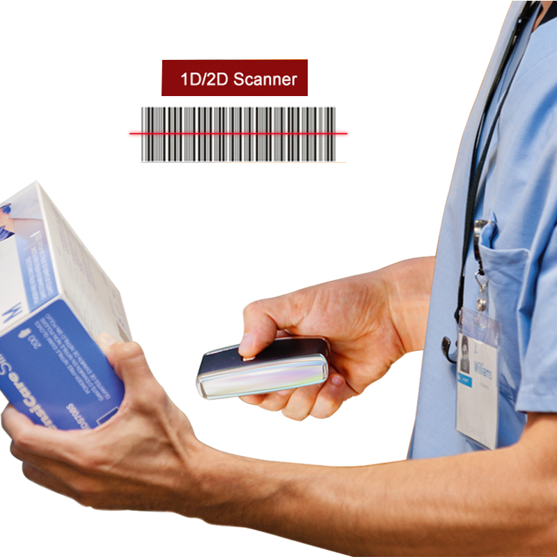 Pyoodporny (IP65) skaner przemysowy z moduem Bluetooth 4.0 oraz bateri 1000 mAh