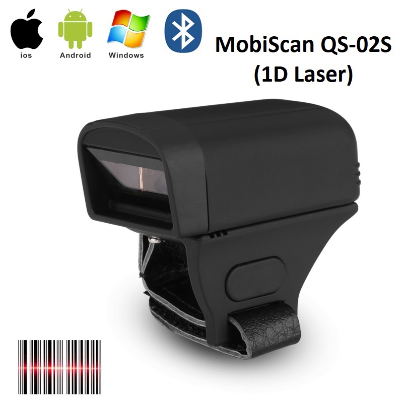 MobiScan QS-02S - Piercionkowy laserowy skaner przemysowy czytajcy kody kreskowe 1D