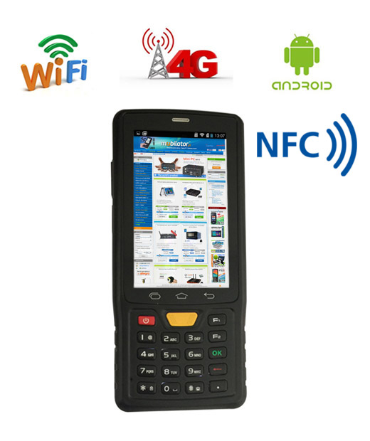 Smartfon przemysowy Senter ST908W uhf rfid 3g 4g lte wcdma gsm 1d barcode scanner czytnik kodow kreskowych 2d
