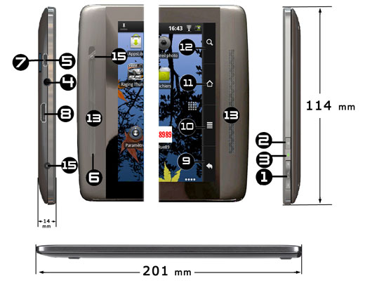 Mobilator Archos 70 internet tablet MID UMPC