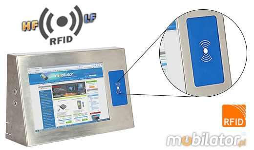Industial Touch PC CCETouch PC-133-RFID Komputer panelowy Panel PC RFID HF&LF Przemysowy Panel PC CCETouch PC-133 RFID Norma odpornoci IP54 Przemysowy komputer panelowy Ekran rezystancyjny 5 wire resistive wywietlacz 13 cali mobilator.pl New Portable Devices Windows RS-232 COM RFID LF HF