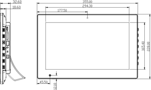 Panel dotykowy panel reklamowy ekran informacyjny wi-fi digital signage bluetooth 13.3 cala usb lan