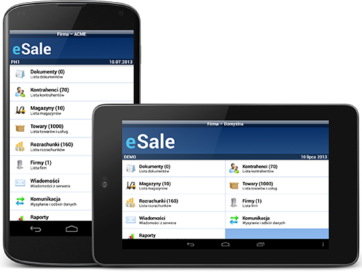 esale oprogramowanie android magazyn mobilator
