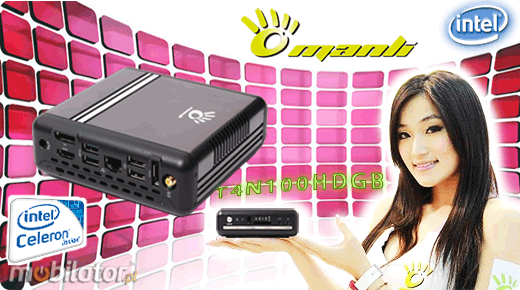 MiniPC Nettop Mini-PC May komputer Manli T4  T4N100HDGB