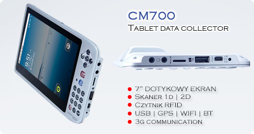 tablet rfid kody kreskowe kolektor danych cilico cm700