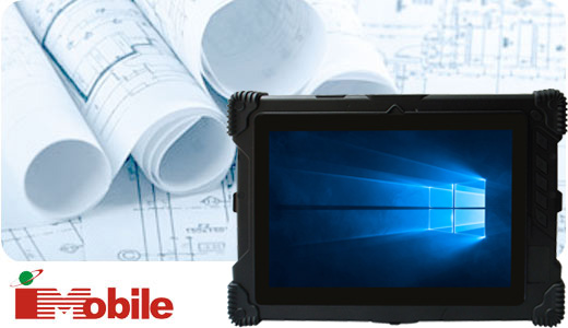 i-mobile tablet przemyslowy ap-10 z norma ip65 na cala obudowe nowoczesny pancerny