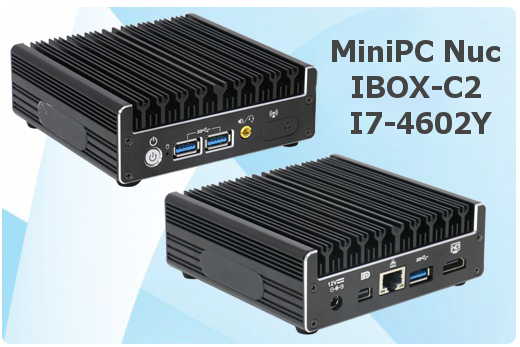 Przemysowy Komuter Fanless MiniPC Nuc IBOX-C2 I7-4602Y