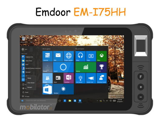 wodoszczelny przemyslowy tablet mobilny mobilator EM-I75HH nowoczesny rugged