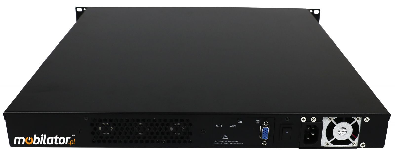 IBOX-1U8L -Nowoczesny komputer przemysłowy  fanless 8x LAN do szafy rakowej pasywny vga intel mobilator wzmocniony szybki 8 lan rj45