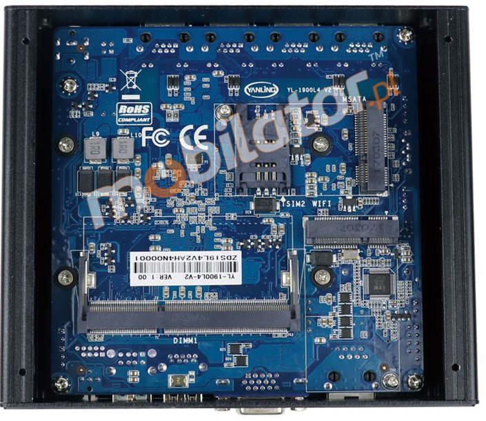 IBOX-N12 (J1900) - Odporny przemysłowy mini PC bez wentylatorów (chłodzenie pasywne)