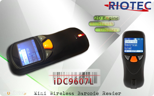RIOTEC Mini czytnik 1D 2D Bluetooth 1.0 Riotec iDC95xx Skaner 1D CCD Bezprzewodowy Bluetooth Porczny MobiSCAN  Kompatybilny Windows Android IOS mobilator.pl New Portable Devices Mobilne Skanery kodw kreskowych MINI
