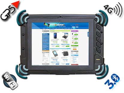Bluetooth 3.0 GPS WCDMA 4G tablet przemysowy ib8 mobilator mocny ip65